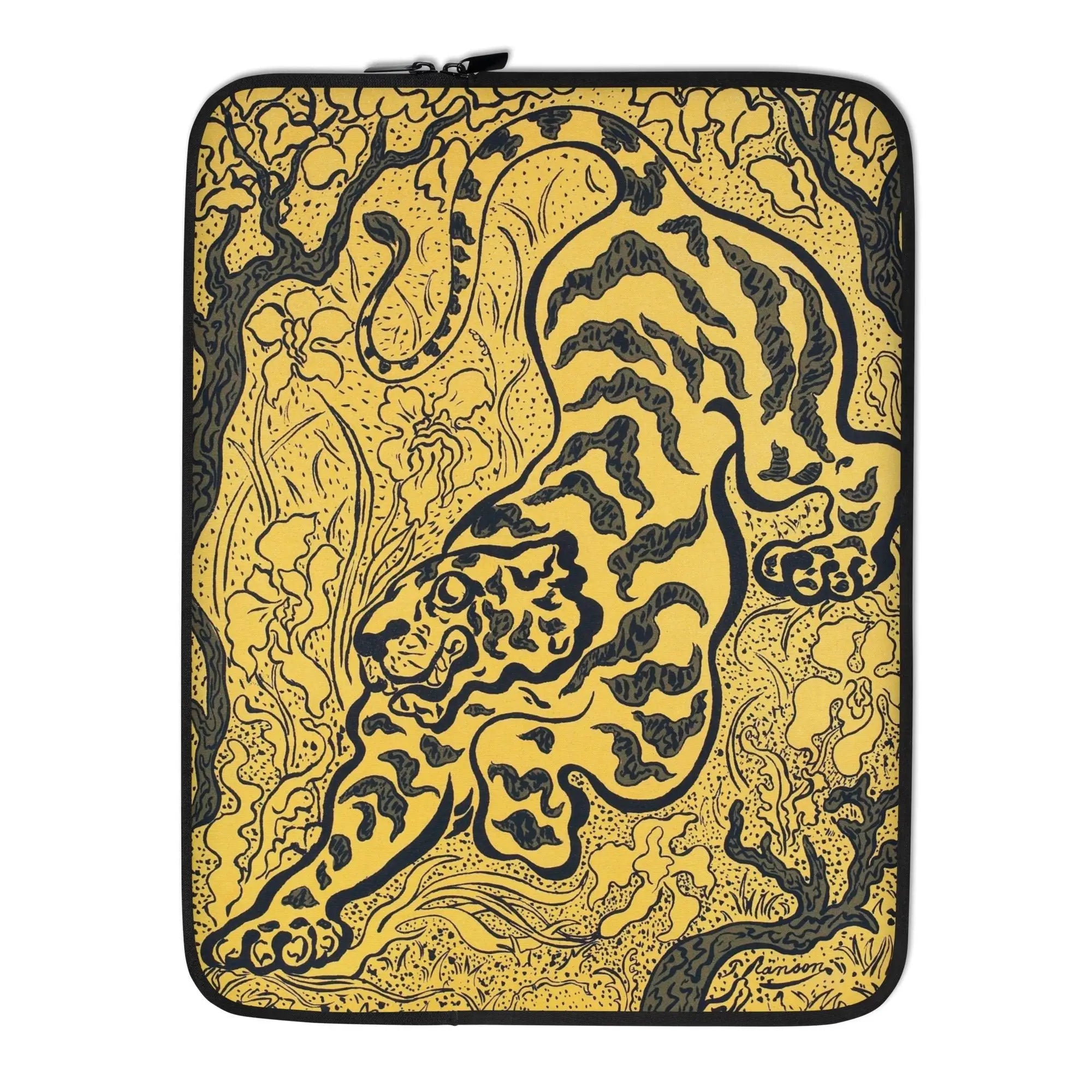 Tiger in the Jungle - Paul Ranson Laptop Sleeve 15″ Computer Covers & Skins