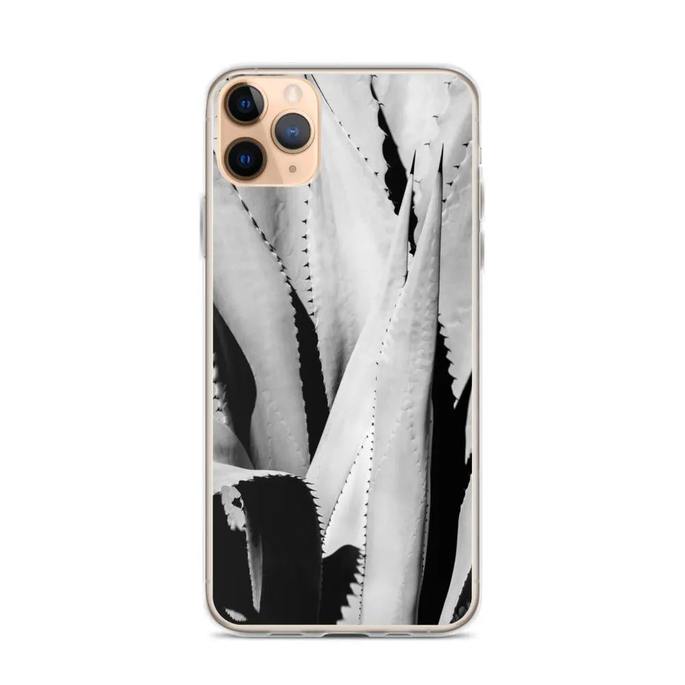 Oh So Succulent Botanical Art Iphone Case - Black And White - Iphone 11 Pro Max - Mobile Phone Cases - Aesthetic Art