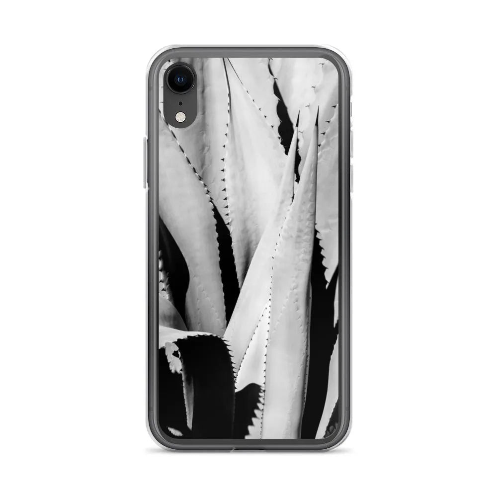 Oh So Succulent Botanical Art Iphone Case - Black And White - Iphone Xr - Mobile Phone Cases - Aesthetic Art