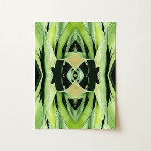 Oh so Succulent - Trippy Botanical Op Art Print / Canvas, 12x16’’ / 31x41cm / Unframed / no Border, Posters Prints & Visual Artwork, Toby