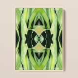 Oh so Succulent - Trippy Botanical Op Art Print / Canvas, Humble Aloe Reborn, Trippy Modern Botanical, Chlorophyll-infused Kaleidoscope