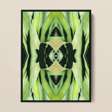 Oh so Succulent - Trippy Botanical Op Art Print / Canvas, Humble Aloe Reborn, Trippy Modern Botanical, Chlorophyll-infused Kaleidoscope