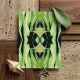 Oh so Succulent - Trippy Botanical Op Art Print / Canvas Rectangular Symmetrical Kaleidoscopic Design Green Agave Humble Aloe Reborn,