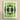 Oh so Succulent - Trippy Botanical Op Art Print, Symmetrical Green Kaleidoscopic Pattern Geometric Shapes White Frame