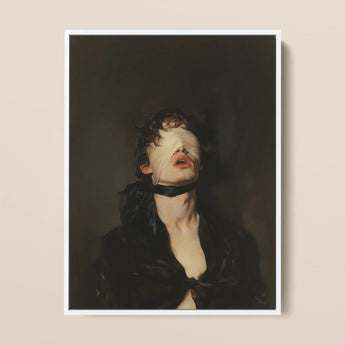 Suck it Up - Neo-victorian Gay Bdsm Art Print / Canvas, 12x16’’ / 31x41cm / White Frame, Posters Prints & Visual Artwork, Toby Leon