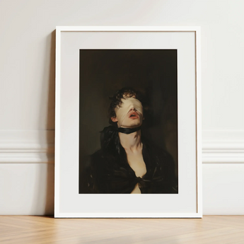 Suck it Up - Neo-victorian Gay Bdsm Art Print / Canvas, Gay Bdsm Art, Surrender Wrapped, Neo-victorian Gay