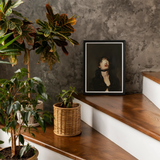 Suck it Up - Neo-victorian Gay Bdsm Art Print, Framed Portrait Person Covered Face