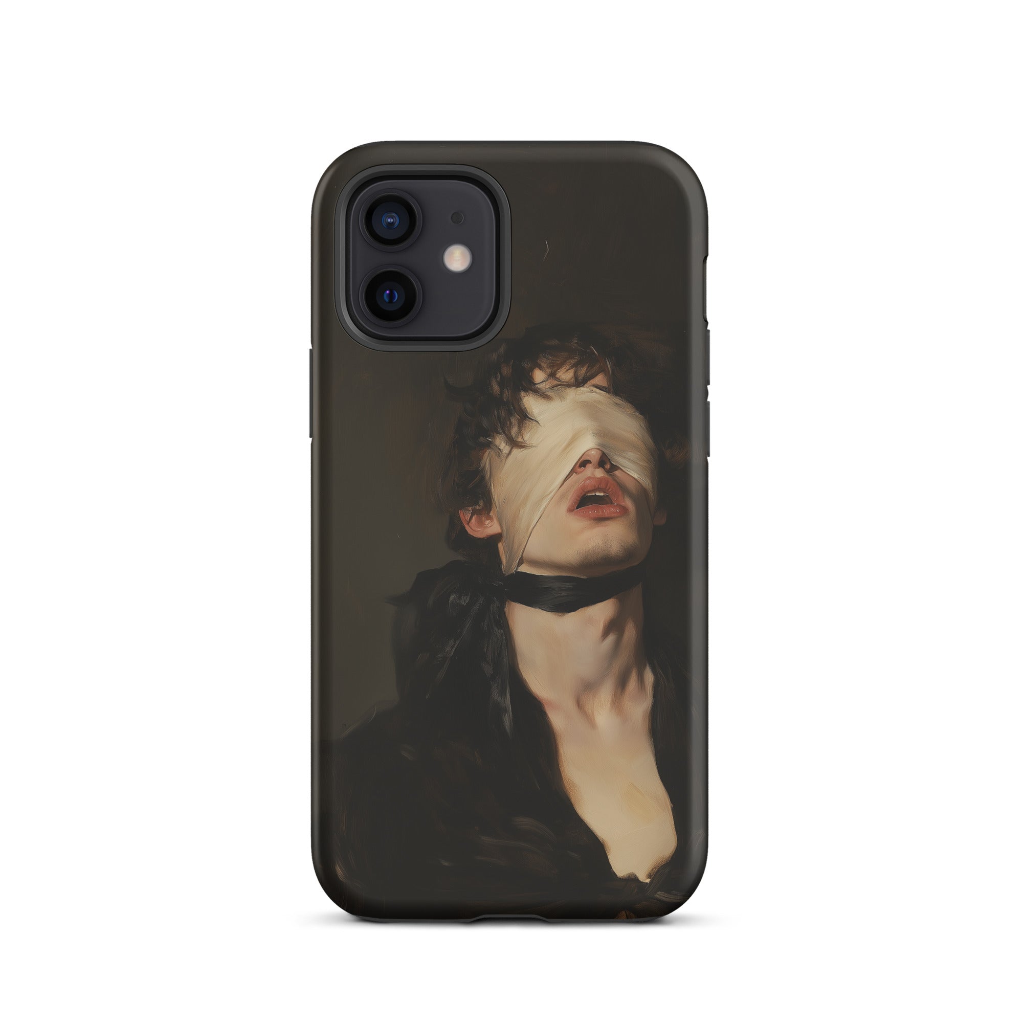 Suck it Up Vintage Gay Sm Blindfold Iphone Case, 12 / Matte, Phone Case Blindfolded Person