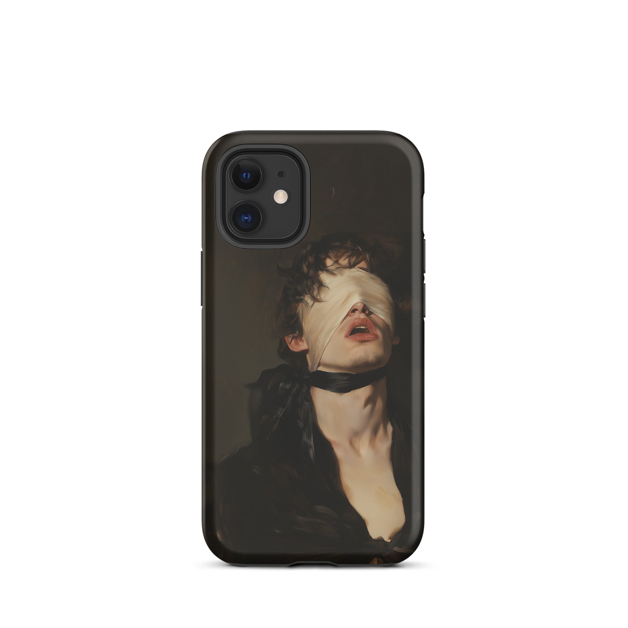 Suck it Up Vintage Gay Sm Blindfold Iphone Case, 12 Mini / Matte, Black Phone Case Artwork