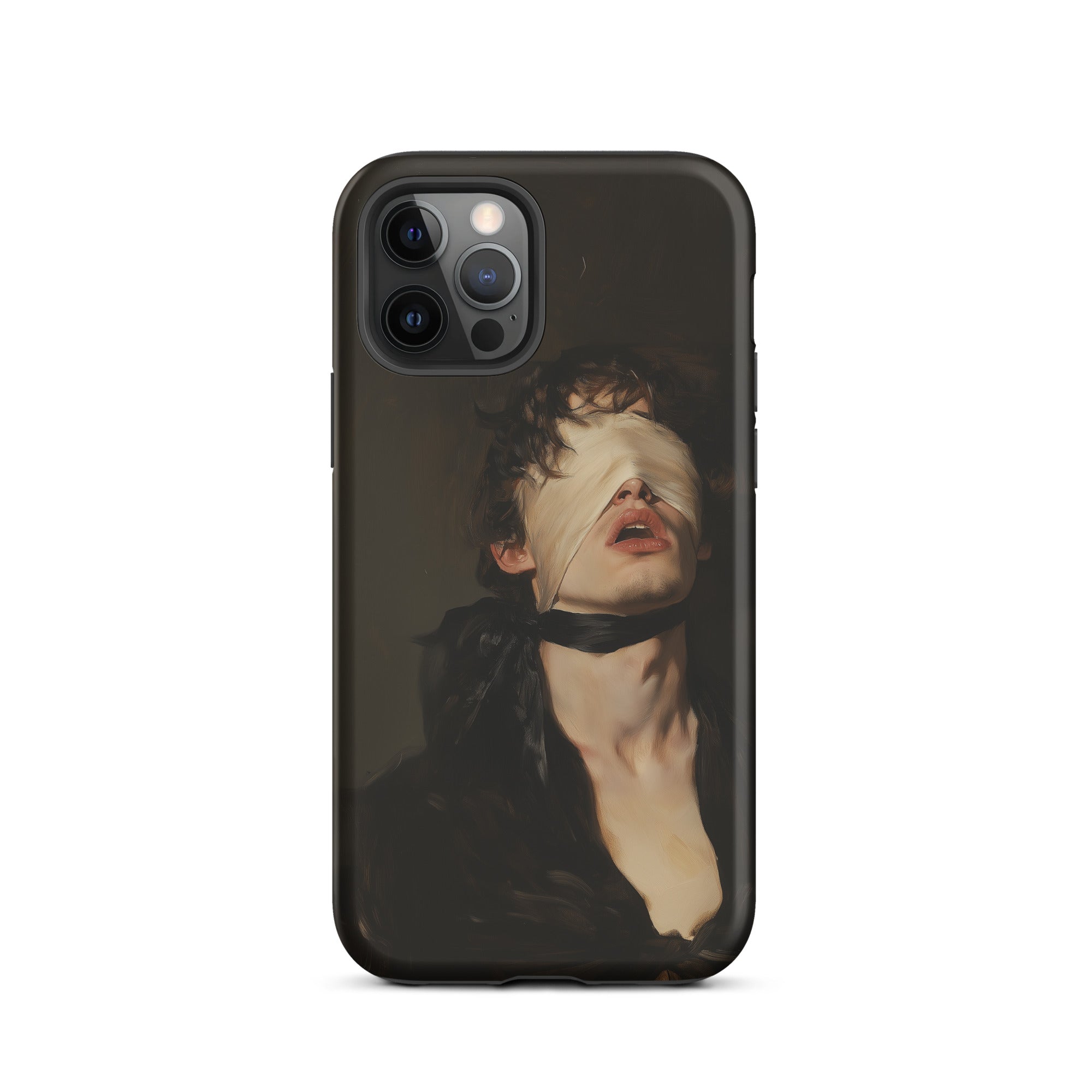 Suck it Up Vintage Gay Sm Blindfold Iphone Case, 12 Pro / Matte, Phone Case Painting Blindfolded Person