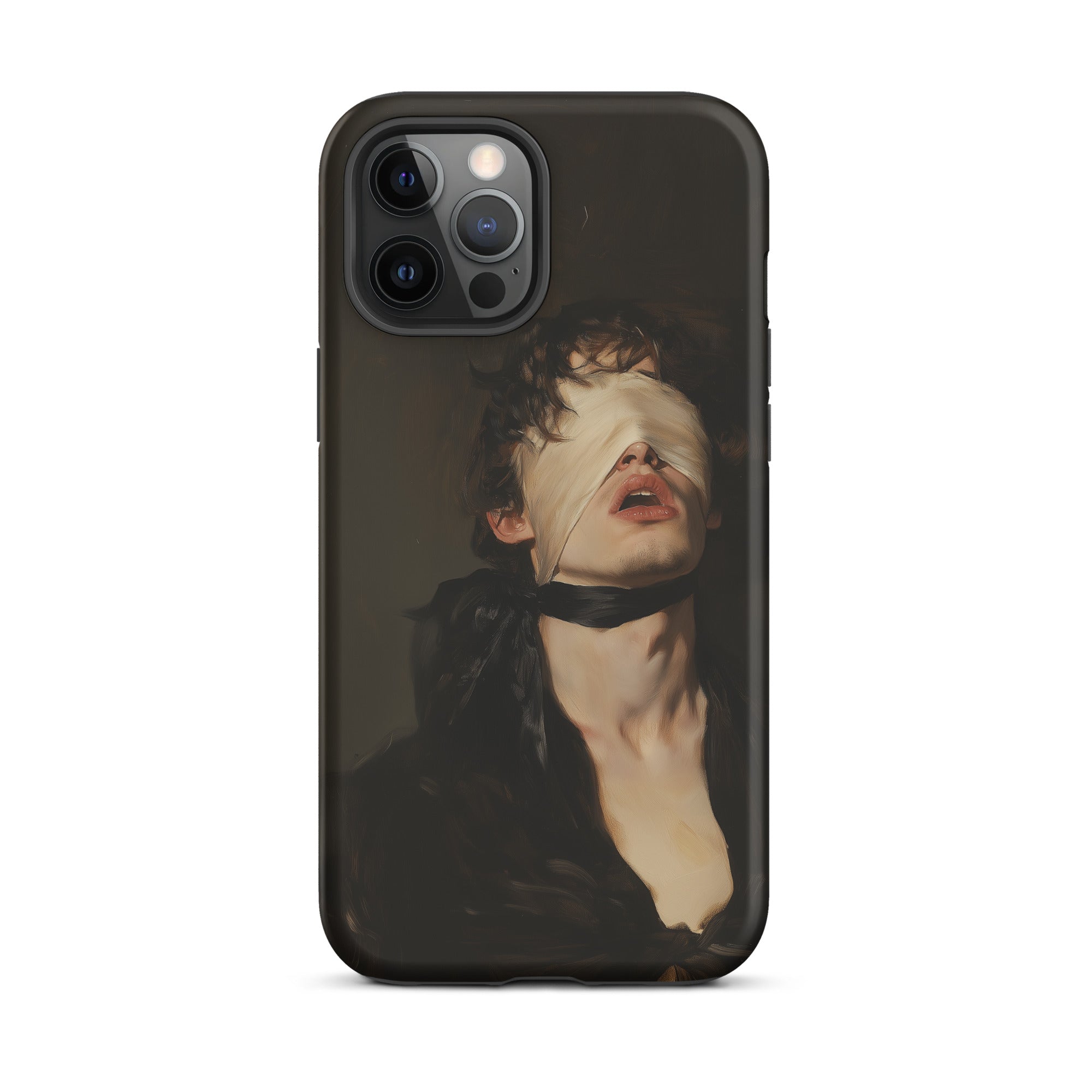 Suck it Up Vintage Gay Sm Blindfold Iphone Case, 12 Pro Max / Matte, Iphone Case Blindfolded Person