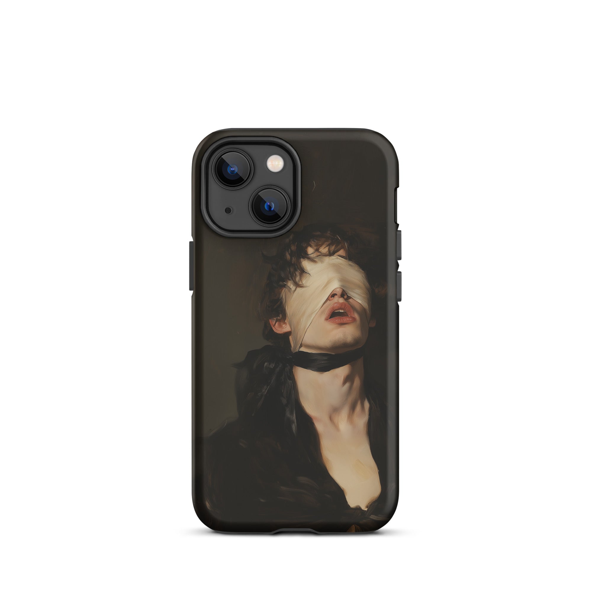 Suck it Up Vintage Gay Sm Blindfold Iphone Case, 13 Mini / Matte, Iphone Case Painting Blindfolded Person
