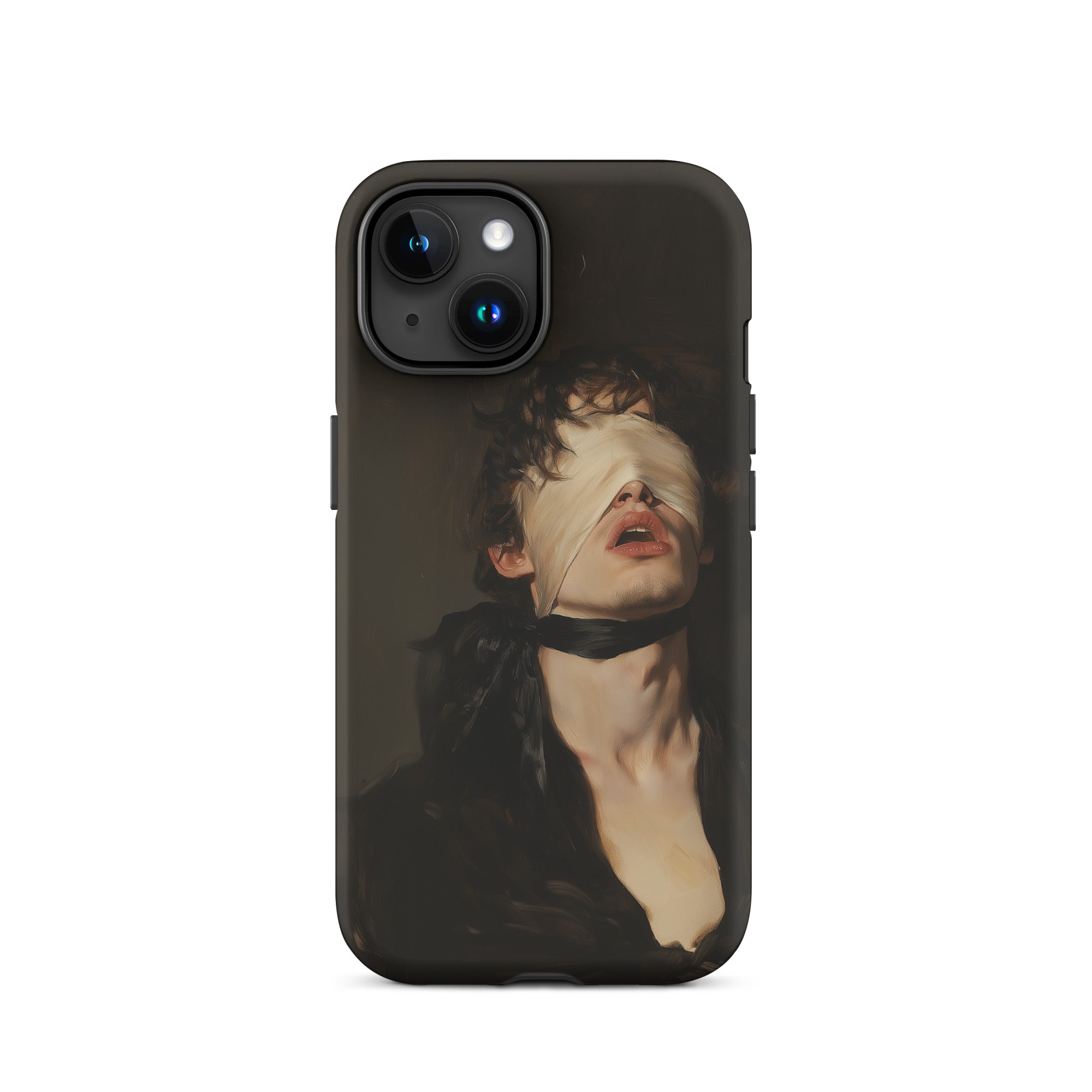 Suck it Up Vintage Gay Sm Blindfold Iphone Case, 15 / Matte, Iphone Case Blindfolded Person