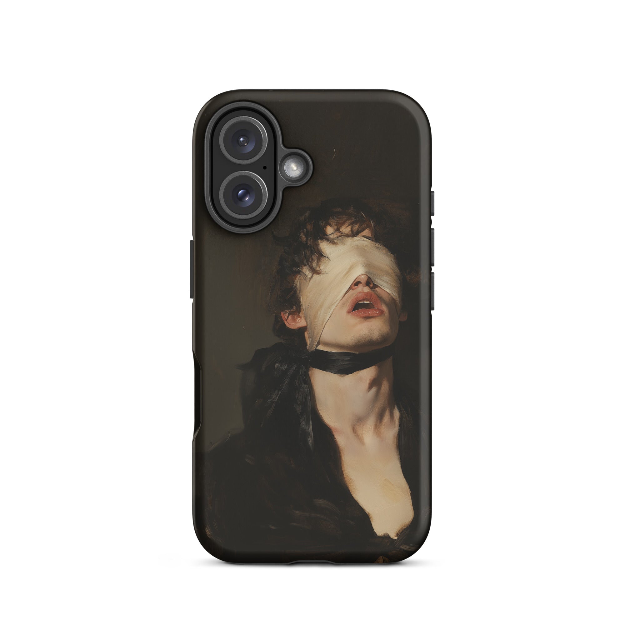 Suck it Up Vintage Gay Sm Blindfold Iphone Case, 16 / Matte, Phone Case Painting Blindfolded Person