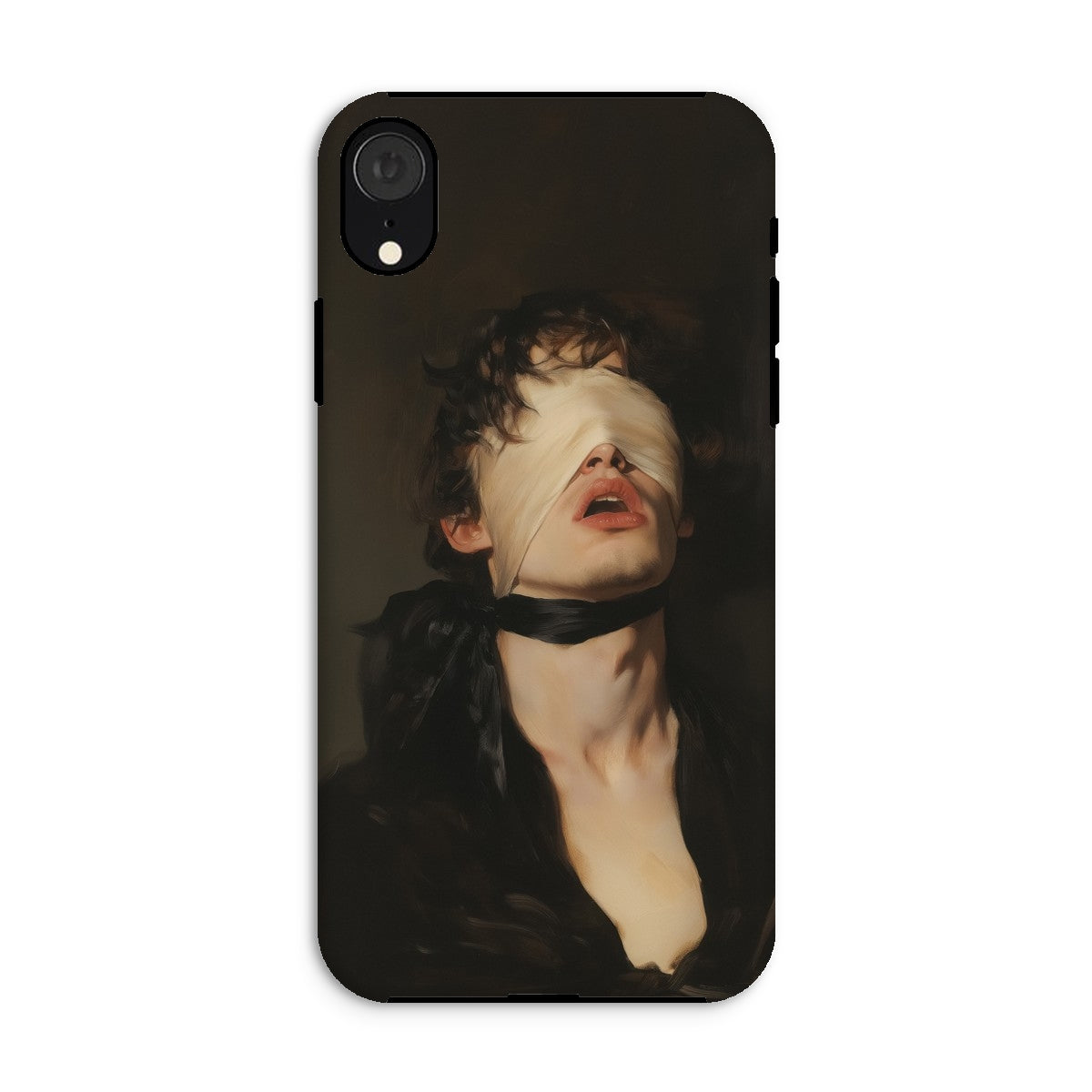 Suck it Up Vintage Gay Sm Blindfold Iphone Case, Xr / Matte, Phone Case Blindfolded Person
