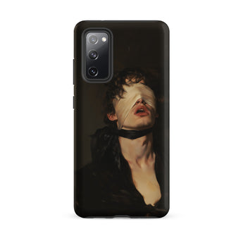 Suck it Up - Vintage Gay Sm Blindfold Samsung Case, Galaxy S20 Fe / Matte, Dark-colored Smartphone Case Artistic Depiction Blindfolded
