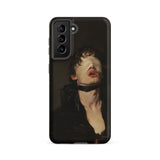 Suck it Up - Vintage Gay Sm Blindfold Samsung Case, Galaxy S21 Fe / Matte, Dark Phone Case Dramatic Portrait Person Blindfold