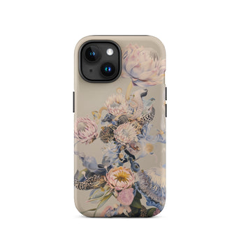 Sugarbush - Surreal Protea Art Iphone Case, 15 / Matte, Floral-patterned Phone Case