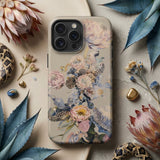 Sugarbush - Surreal Protea Art Phone Case Beige Phone Case Adorned Delicate Floral Fauna Illustration Surreal Protea Art, Art Iphone, Bloom