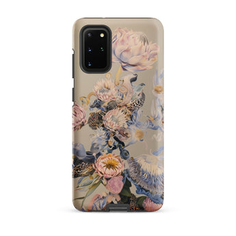 Sugarbush - Surreal Protea Art Phone Case Samsung Galaxy S20 Plus / Matte Delicate Floral Soft Pink Peach Blue, Iphone, Bloom Rises Mobile
