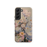Sugarbush - Surreal Protea Art Phone Case Samsung Galaxy S22 / Matte Delicate Beige Phone Case Adorned Vibrant Floral Avian Surreal Protea
