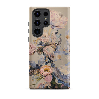 Sugarbush - Surreal Protea Art Phone Case Samsung Galaxy S23 Ultra / Matte Delicate Phone Case Adorned Soft Pastel Floral Fauna Surreal