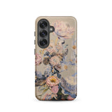 Sugarbush - Surreal Protea Art Phone Case Samsung Galaxy S25 / Matte Beige Phone Case Adorned Detailed Floral Fauna Illustration Surreal