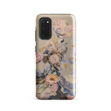 Sugarbush - Surreal Protea Art Samsung Case, Galaxy S20 / Gloss, Transparent Phone Case Floral Design Muted Pinks Blues