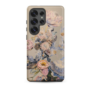 Sugarbush - Surreal Protea Art Samsung Case, Galaxy S25 Ultra / Matte, Phone Case Floral Avian Design
