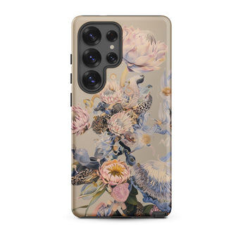 Sugarbush - Surreal Protea Art Samsung Case, Galaxy S25 Ultra / Matte, Phone Case Floral Avian Design
