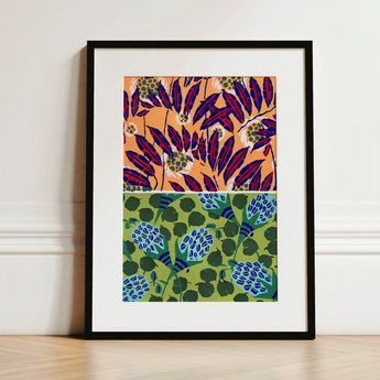 Suggestions Pour étoffes et Tapis - E. A. Séguy Art Print / Canvas, 12x16’’ / 31x41cm / Black Frame / Matboard, Posters Prints & Visual