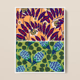 Suggestions Pour étoffes et Tapis - E. A. Séguy Art Print / Canvas Framed Artwork Vibrant Stylized Botanical Print Bold Red Art Print,