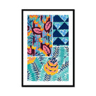 Suggestions Pour étoffes et Tapis - E. A. Séguy Art Print, Framed Abstract Art Print Tropical Leaves Flowers Geometric
