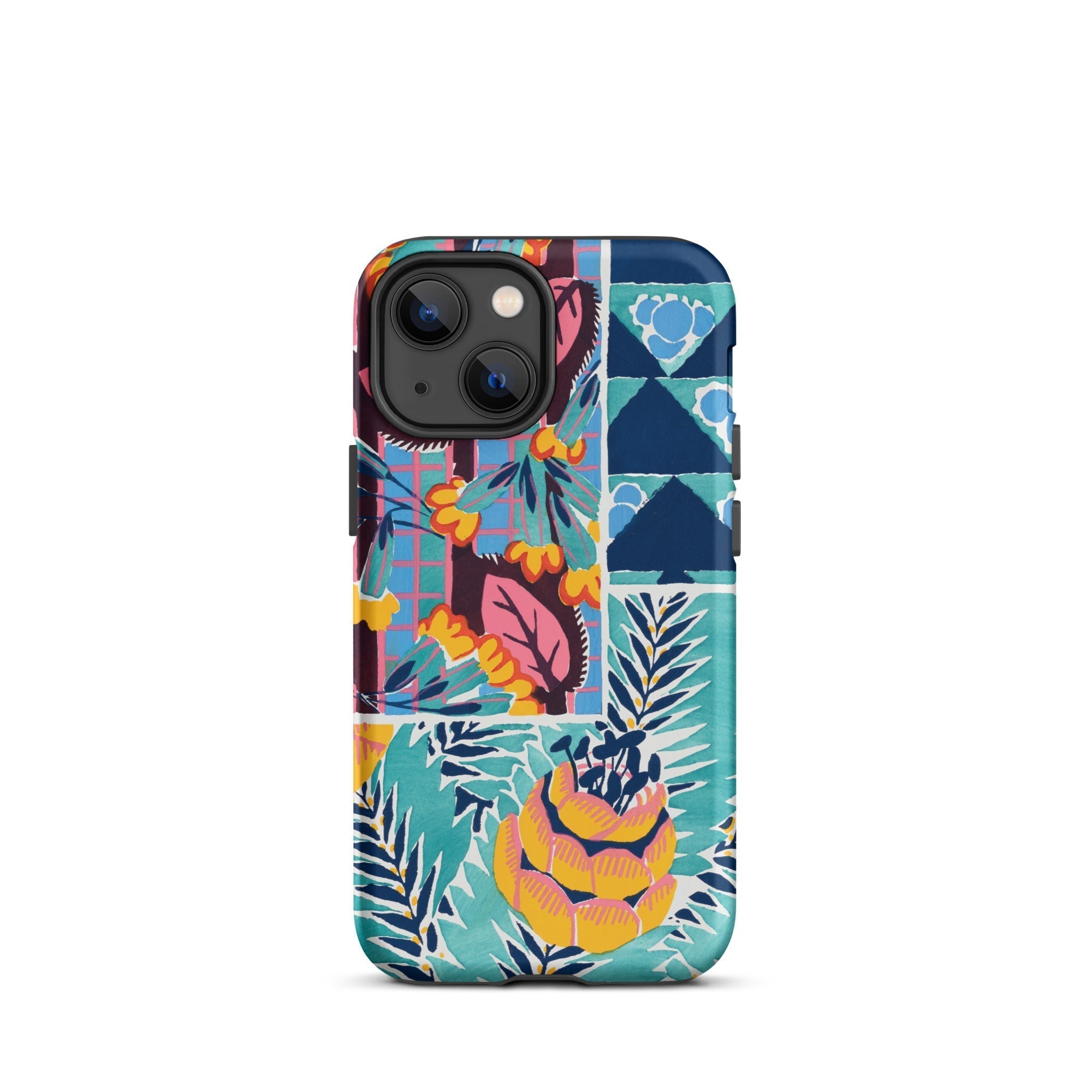 Suggestions Pour étoffes et Tapis - E. A. Séguy Iphone Case, 13 Mini / Tough Phone, Floral Patchwork Phone Case