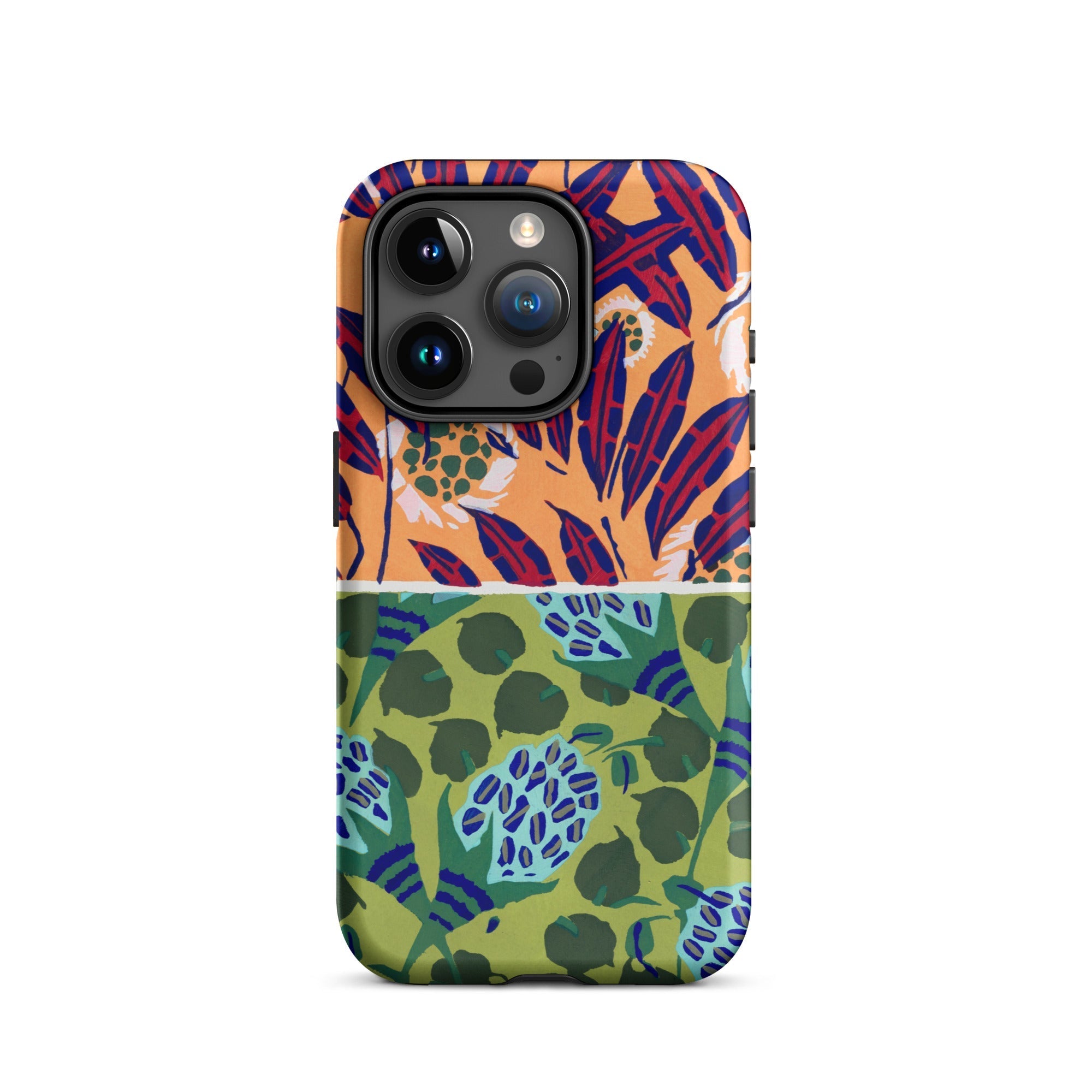 Suggestions Pour étoffes et Tapis E.a. Séguy Iphone Case, 15 Pro / Matte, Floral Patterned Phone Case