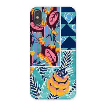 Suggestions Pour étoffes et Tapis - E. A. Séguy Iphone Case, x / Matte, Colorful Floral-patterned Phone Case Tropical Motifs