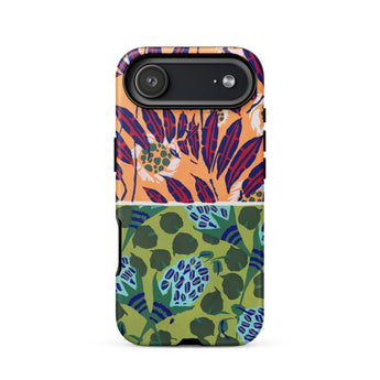 Suggestions Pour étoffes et Tapis - E.a. Séguy Phone Case Iphone 17 Air / Matte Floral-patterned Phone Case Vibrant Orange Green Purple