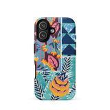 Suggestions Pour étoffes et Tapis - E. A. Séguy Phone Case Iphone 17 / Matte Iphone 12 Case Tropical Floral Pattern Geometric Accents