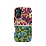 Suggestions Pour étoffes et Tapis - E.a. Séguy Phone Case Iphone 17 / Matte Iphone 12 Case Tropical Floral Pattern Orange Green Early