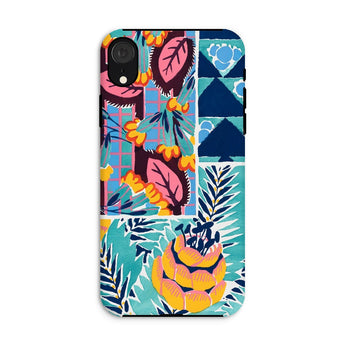 Suggestions Pour étoffes et Tapis - E. A. Séguy Phone Case Iphone Xr / Matte Colorful Floral-patterned Phone Case Vibrant Tropical Designs