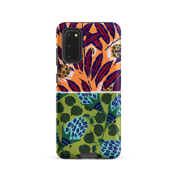 Suggestions Pour étoffes et Tapis - E.a. Séguy Phone Case Samsung Galaxy S20 / Matte Vibrant Two-tone Phone Case Bold Orange Green
