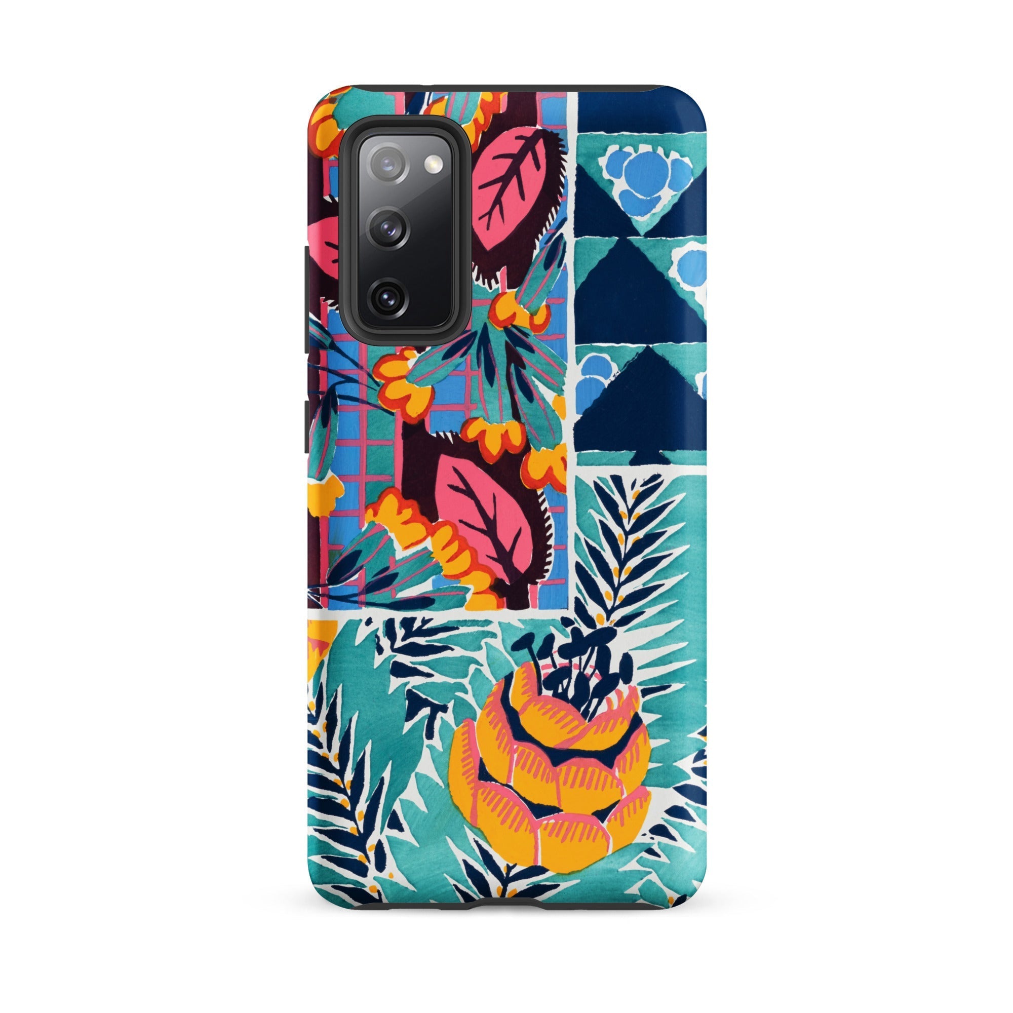 Suggestions Pour étoffes et Tapis E. A. Séguy Samsung Case, Galaxy S20 Fe / Matte, Smartphone Case Colorful Abstract Floral Geometric