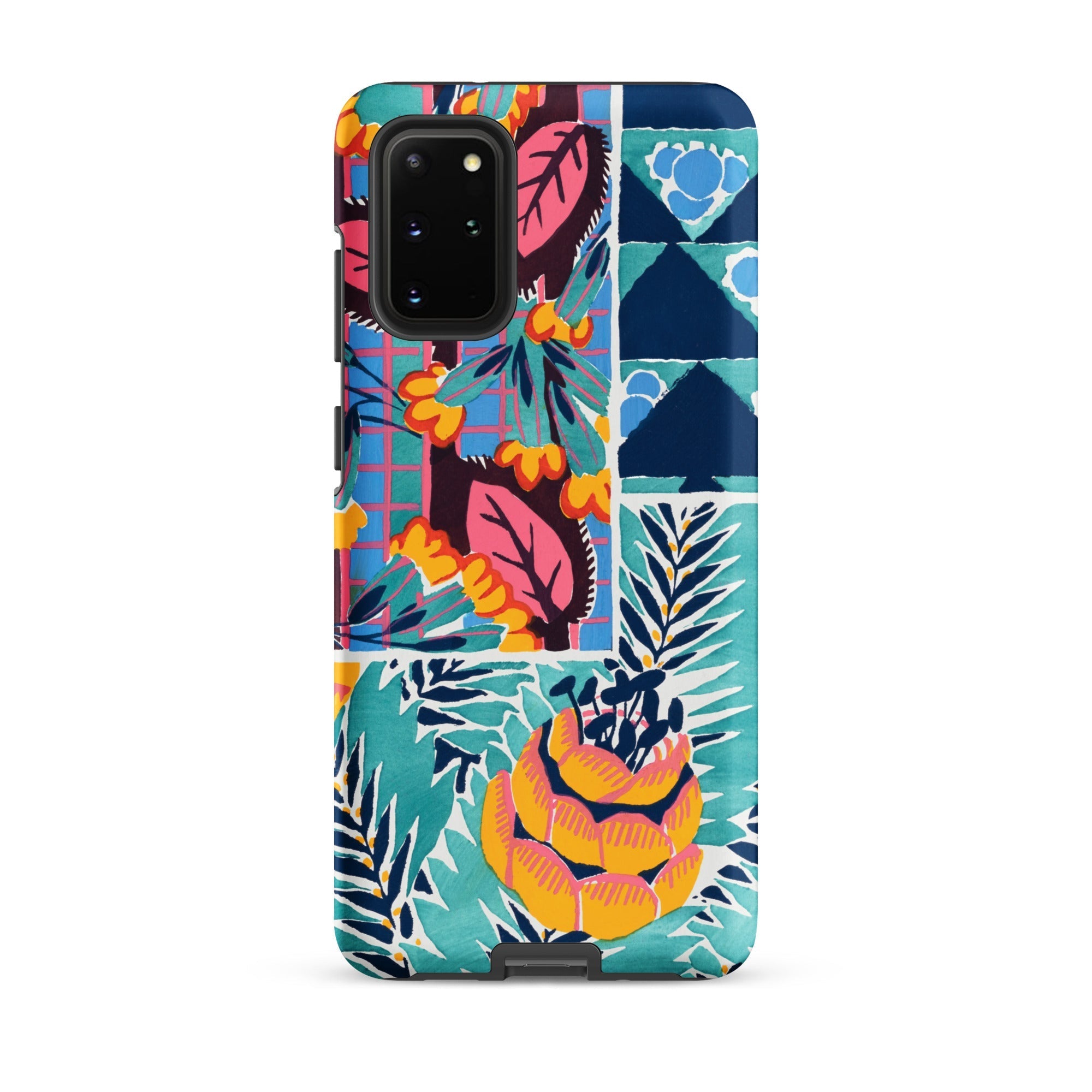 Suggestions Pour étoffes et Tapis E. A. Séguy Samsung Case, Galaxy S20 Plus / Matte, Colorful Patterned Smartphone Case Floral Geometric