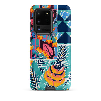 Suggestions Pour étoffes et Tapis - E. A. Séguy Samsung Case, Galaxy S20 Ultra / Matte, Smartphone Colorful Patterned Case Tropical Leaves