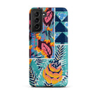 Suggestions Pour étoffes et Tapis E. A. Séguy Samsung Case, Galaxy S21 Plus / Matte, Smartphone Case Vibrant Multicolored Floral Patterned