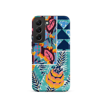 Suggestions Pour étoffes et Tapis - E. A. Séguy Samsung Case, Galaxy S22 / Matte, Colorful Patterned Smartphone Case Camera Cutout