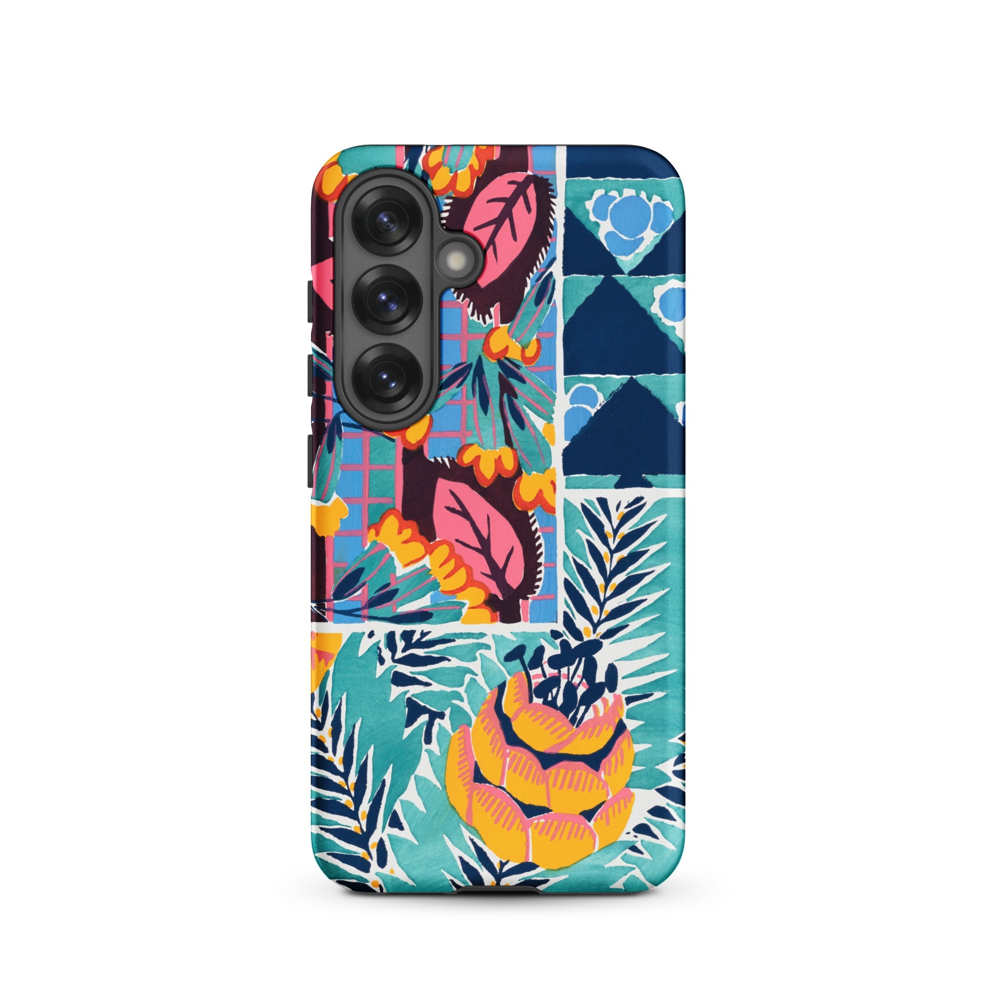 Suggestions Pour étoffes et Tapis E. A. Séguy Samsung Case, Galaxy S25 / Matte, Smartphone Colorful Patterned Case Camera Module