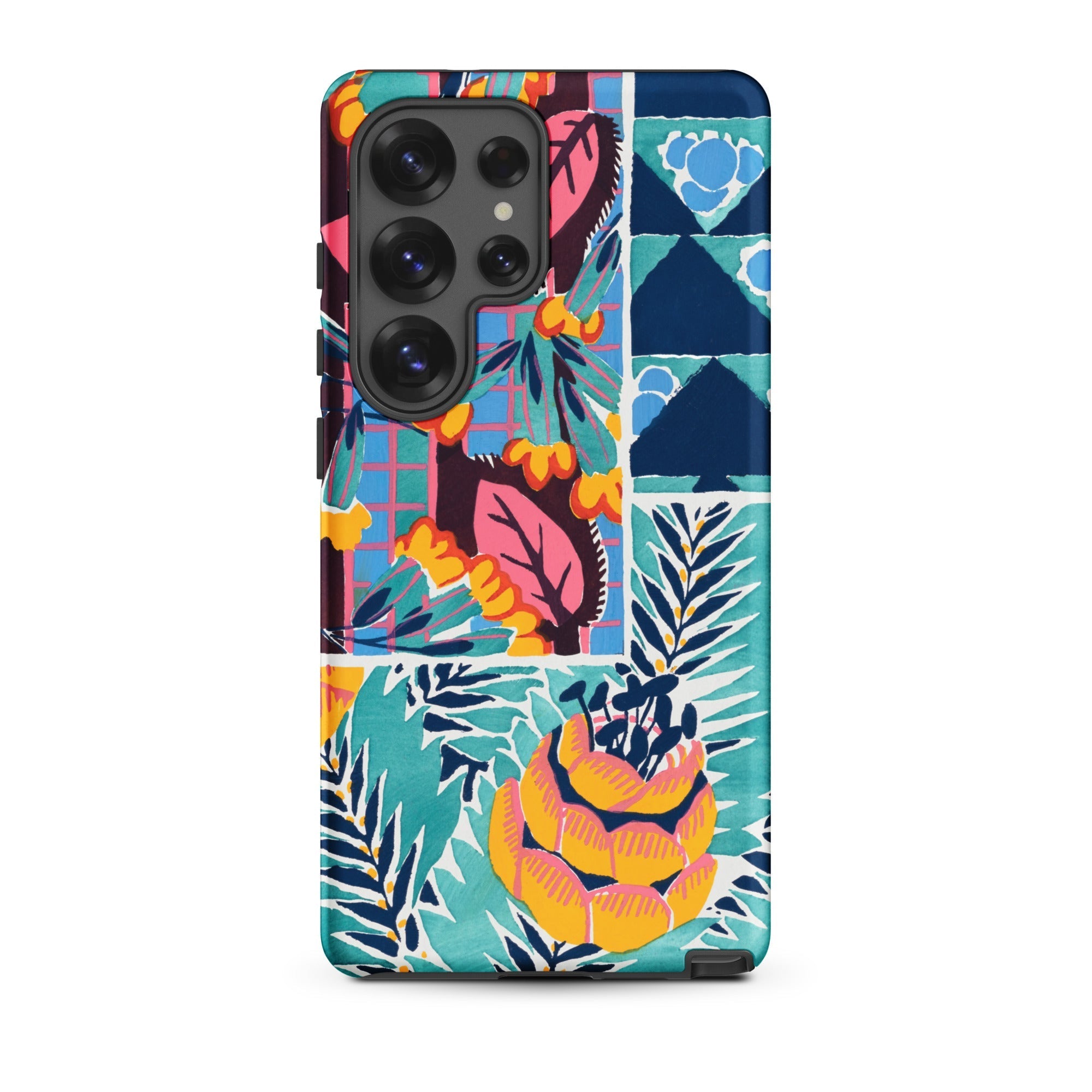 Suggestions Pour étoffes et Tapis E. A. Séguy Samsung Case, Galaxy S25 Ultra / Matte, Vibrant Multi Patterned Smartphone Case Camera Cutout