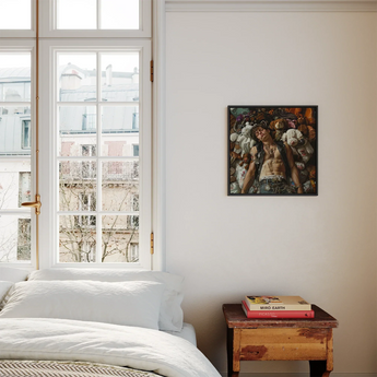 Suite Dreams - Trashy Queercore Punk Art Framed Canvas, Framed Renaissance-style Painting