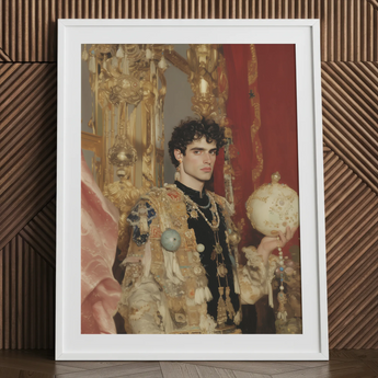 Suleiman - Gay Ottoman Sultan Art Print, 24x32’’ / 61x81cm / White Frame / 2’’ Matboard, Posters Prints & Visual Artwork, Toby Leon